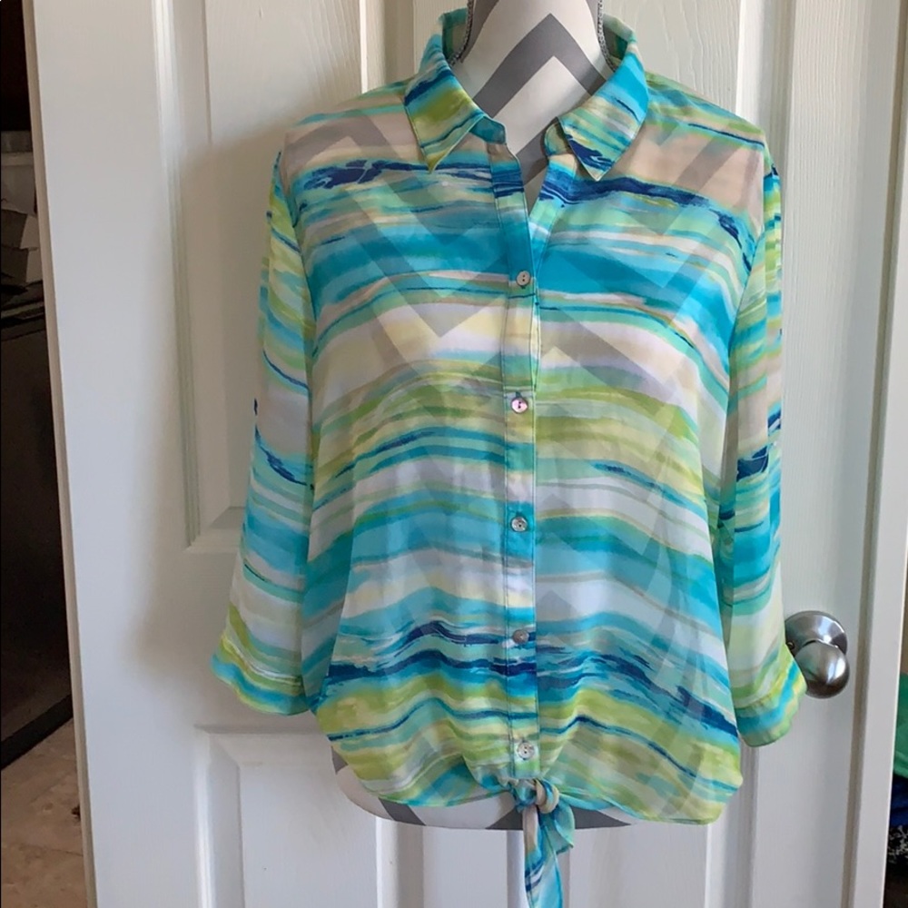 Chico’s size 2 sheer blouse.